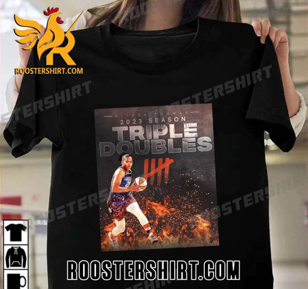 Alyssa Thomas Triple Doubles 2023 Season NBA T-Shirt
