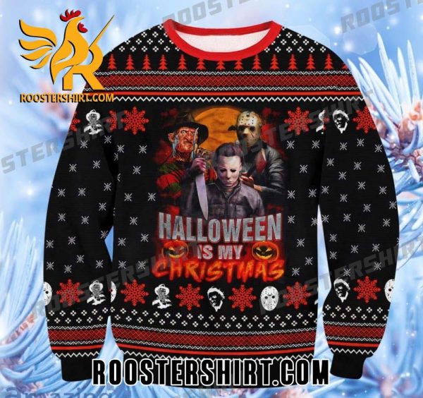 Character Horror Halloween Is My Christmas Ugly Sweater