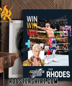Cody Rhodes Wins at Summer Slam 2023 Poster Canvas