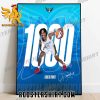 Congrats Crystal Dangerfield 1000 Career Points Signature Poster Canvas