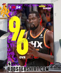 Congrats Kevin Durant 96 OVR NBA 2k24 Poster Canvas