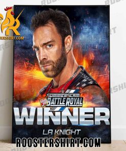 Congrats LA Knight Winner Battle Royal Summer Slam 2023 Poster Canvas