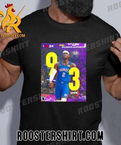 Congrats Shai Gilgeous-Alexander 93 ORV NBA 2k24 T-Shirt