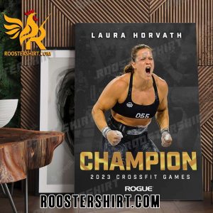 Congrats to Laura Horvath Champions 2023 CrossFit Games Poster Canvas
