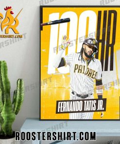 Congratulations Fernando Tatis Jr 100 Hr San Diego Padres Poster Canvas