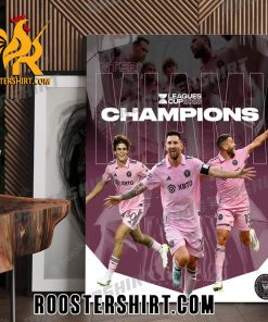 Congratulations Inter Miami CF Champions 2023 Leagues Cup Poster Canvas