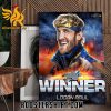 Congratulations Logan Paul Winner Summer Slam Detroit WWE 2023 Poster Canvas