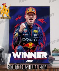 Congratulations Max Verstappen Wins The Dutch Grand Prix 2023 Poster Canvas