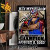 Congratulations Rey Mysterio Champions 2023 United States WWE Poster Canvas