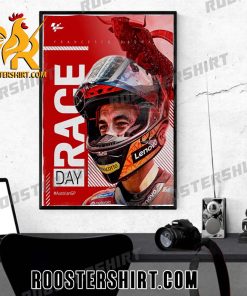 Francesco Bagnaia Race Day Austrian GP Poster Canvas