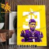 Ja Marr Chase Signature LSU The TOP 100 Poster Canvas