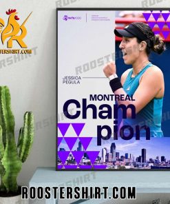 Jessica Pegula defeats Samsonova Montreal Champion Poster Canvas