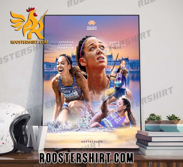 Katarina Johnson-Thompson Champions World 2023 Poster Canvas