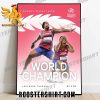 Laulauga Tausaga Champions discus throw world championhip 2023 Poster Canvas