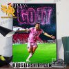 Lionel Messi Goat four matches with Inter Miami Poster Canvas