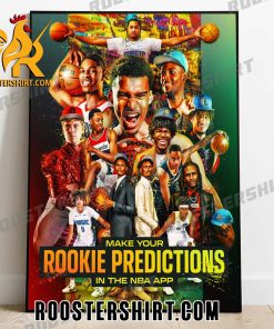 Make Your Rookie Predictions In The NBA App Poster Canvas