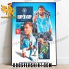 Manchester City Champs UEFA Super Cup Athens 2023 Poster Canvas