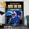 Matthew Berry Ride Or Die Wr Amon-ra St Brown Poster Canvas