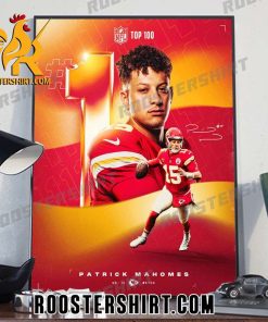 Patrick Mahomes II No1 NFL TOP 100 Player Poster Canvas