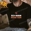 Quality Chicago Bears 53-Man Roster Unisex T-Shirt