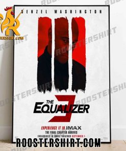 Quality Denzel Washington The Equalizer 3 New IMAX Poster Canvas