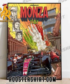 Quality Legendary Monza Italy Get Closer F1 Italian GP Poster Canvas