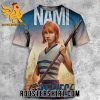 Quality Nami One Piece Live Action Netflix Poster 3D Shirt