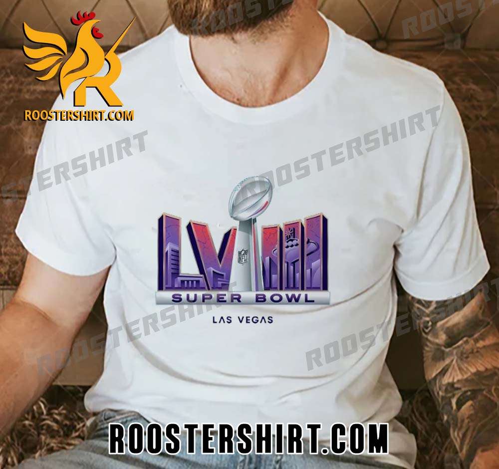 Quality Super Bowl LVIII Las Vegas 2023-2024 Logo Unisex T-Shirt -  Roostershirt