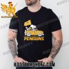 Quality The Peanuts Snoopy And Woodstock Pittsburgh Penguins Car Unisex T-Shirt