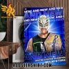 Rey Mysterio Defeats Austin Theory and becomes the NEW United States Champion Poster Canvas
