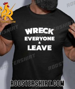 Roman Reigns Wearing Wreck Everyone and Leave T-Shirt