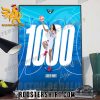 Satou Sabally 1000 Career Points Signature Poster Canvas
