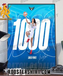 Satou Sabally 1000 Career Points Signature Poster Canvas