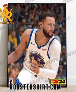 Stephen Curry NBA 2k24 Poster Canvas