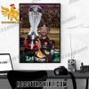 The Regular Season Championship Trophy Presented by Coca-Cola officially belongs to Martin Truex Jr Poster Canvas
