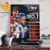 The TOP 100 Player Of 2023 NFL Last 10 NFL 100 No1 Ranker Player Poster Canvas