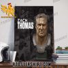 The very first look at the bronze bust of Hall of Famer No 370 Zach Thomas Poster Canvas