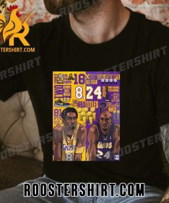 Two legendary numbers One legend Mamba Day Kobe Bryant 8 And 24 T-Shirt-min