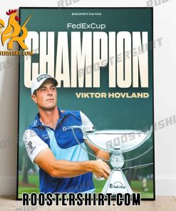 VIKTOR HOVLAND WINS THE FEDEXCUP POSTER CANVAS