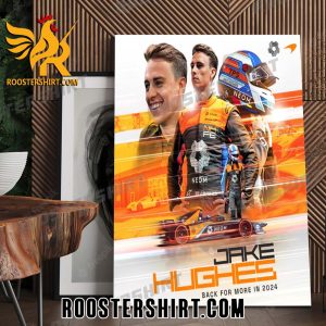 Welcome Back Jake Hughes 2024 McLaren Poster Canvas
