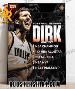 Welcome To Hall Of Fame Dirk Nowitzki 2023 Poster Canvas