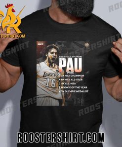 Welcome To Hall Of Fame Pau Gasol 2023 T-Shirt
