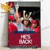 Welcome back Mike Trout Poster Canvas