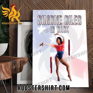 Welcome back Simone Biles Poster Canvas