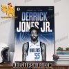 Welcome to Dallas Mavericks Derrick Jones Jr Poster Canvas
