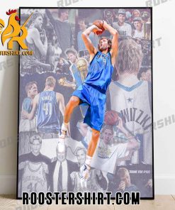 Welcome to the Hall of Fame Dirk Nowitzki Poster Canvas