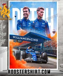 Williams Racing Dutch GP 2023 Poster Canvas