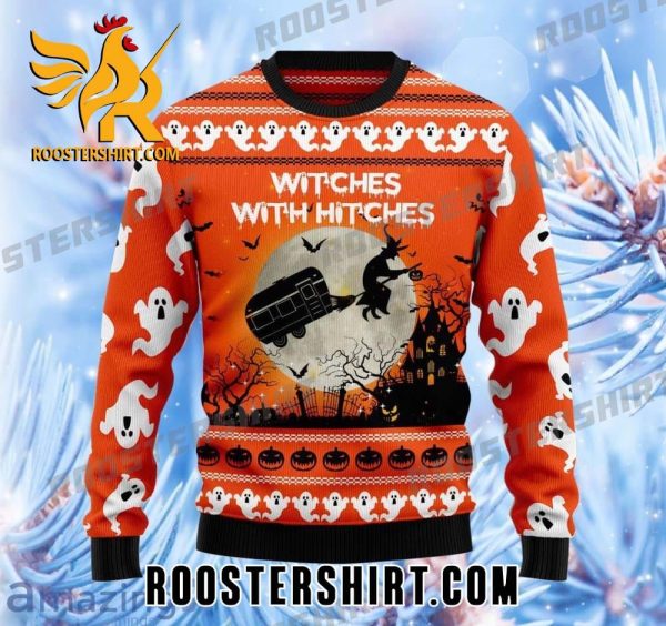Witches With Hitches Halloween Ugly Sweater