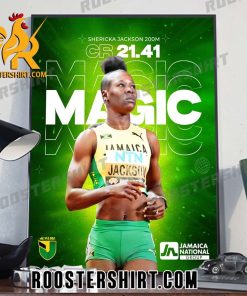 Women’s 200M Champion Shericka Jackson of Team Jamaica Poster Canvas