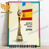 Womens World Cup Winner Spain Poster Canvas